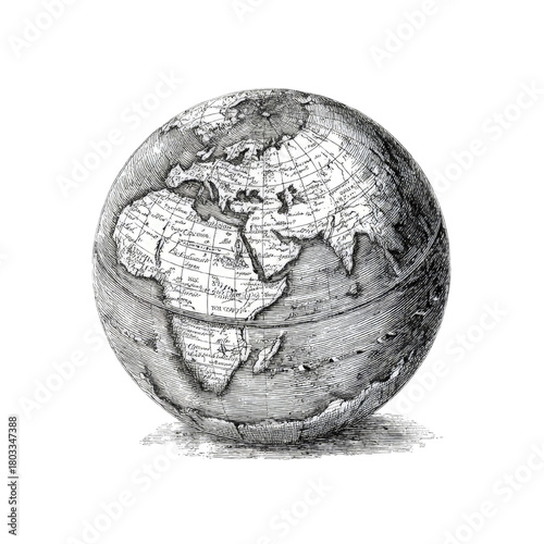 Antique Globe Illustration
