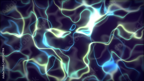 Abstract Light Streaks on Dark Background, Modern Art Wallpaper Design