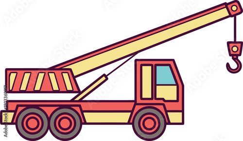 Crane Construction Illustration. Heavy Crane Machinery Set. Industrial Crane Design Pack. Construction Crane Outline. Tower Crane Line Art. Building Crane Graphic Set. Mobile Crane Icon Series
