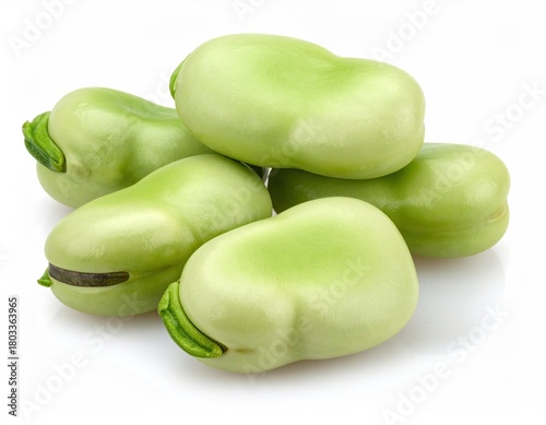 Wallpaper Mural Pile of fresh, raw, light green fava beans, smooth texture Torontodigital.ca