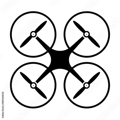 Drone quadcopter icon vector for graphic design, logo, web site, social media, mobile app, ui illustration