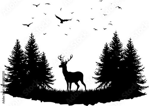 deer in the forest