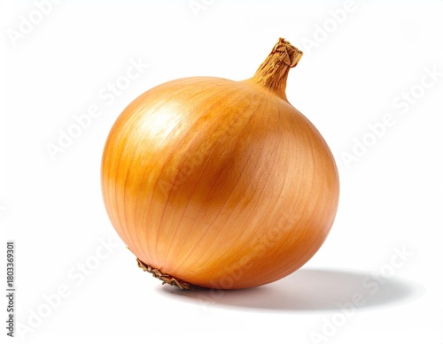 Wallpaper Mural Spherical yellow onion with papery skin on white Torontodigital.ca