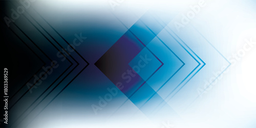 Dynamic abstract geometric chevrons with gradient blue and purple colors modern digital design layered effect.