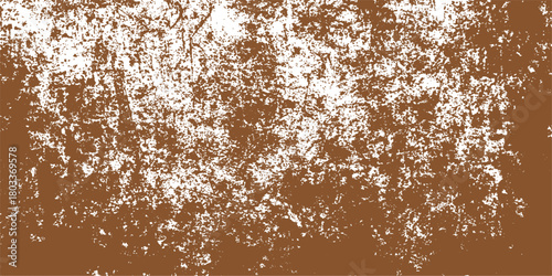 Old rusty iron surface with water drops and a grunge brown texture for a rough metal background pattern