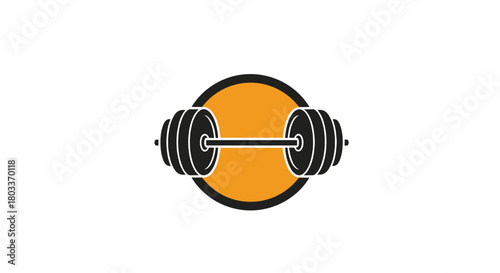 A powerful barbell symbolizing strength and dedicated fitness for athletes.