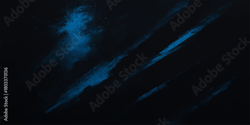 Abstract blue smoke texture with light particles and dark cloud energy