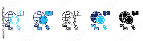 Browsing icon pack in multiple styles