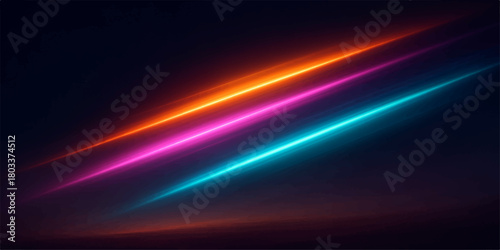 Abstract glowing blue wave of light on a dark background with energy texture and motion design