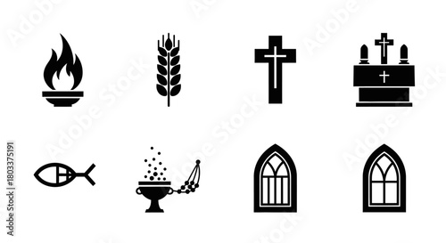 Christian Religious Iconography Symbols of Faith, Worship, and Spiritual Tradition
