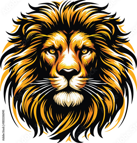 color of head lion mascot