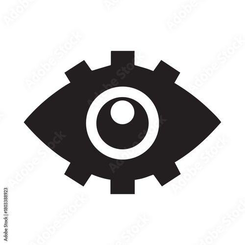 Artificial Intelligence, Computer Vision silhouette icon