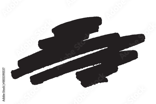 Brush paint stroke texture swatch Hand painted background Ink scribble dab clipart Paint smudge for tags and stamps design