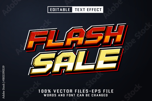Flash Sale 3d Text - Editable Text Effect
