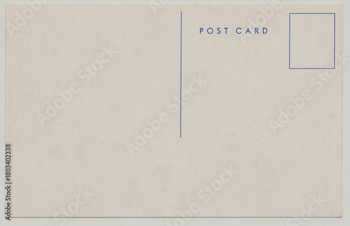 Blank Vintage Postcard Back