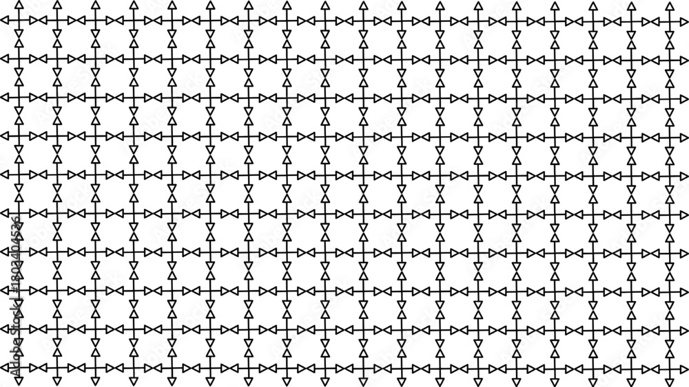 custom made wallpaper toronto digitalSeamless Geometric Hourglass and Arrow Grid Pattern, Black and White Outline Background