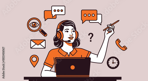 Friendly customer service agent ready to assist with your questions