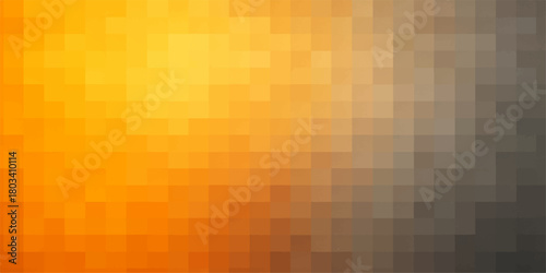 Futuristic abstract geometric square mosaic pattern wallpaper design with colorful digital light and vintage brown texture backdrop