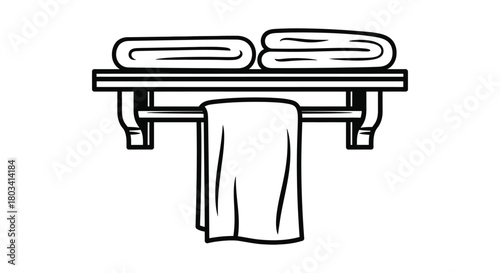 Modern towel rack design for stylish minimalist bathroom decor