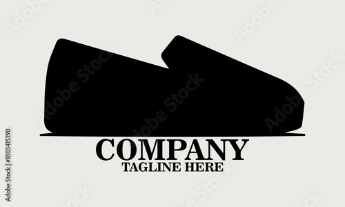 casual slip-on espadrille shoe in side view vector illustration, shoe icon and shoe logo art
