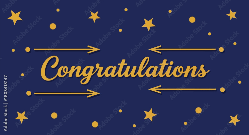 Naklejka premium Send congratulations for a special occasion with this festive design