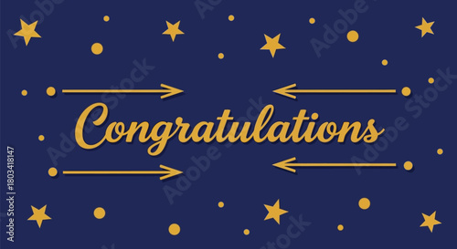 Send congratulations for a special occasion with this festive design