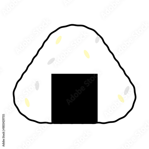 シンプルなおにぎりイラスト