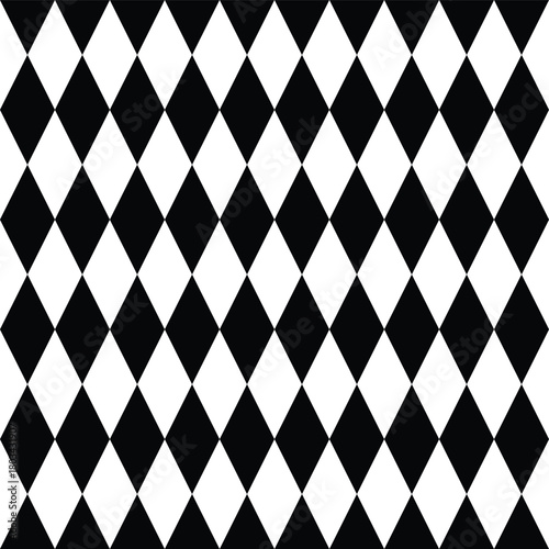Rhompbuses black and white pattern. Simple rhombuses checkered pattern. Abstract pattern background of triangle. flat style.