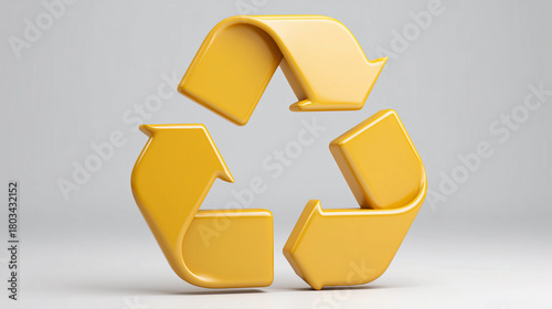 Wallpaper Mural Eco recycling symbol metallic gold environment theme Torontodigital.ca