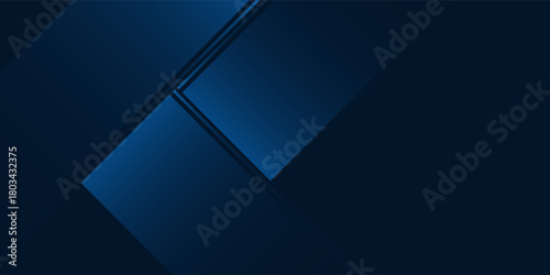 Modern background gradient dark navy blue banner abstract
