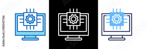 Technology blueline icon