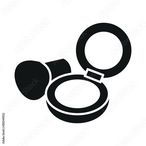 makeup icon in trendy flat design