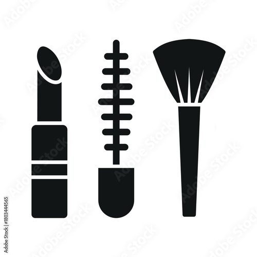 makeup icon in trendy flat design