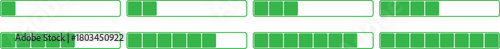 Loading Bar Icon set.Progress bar loading signs. Collection loading status bar in different design. Download progress vector.Download indicator sign. Upload symbol. Vector illustration.
