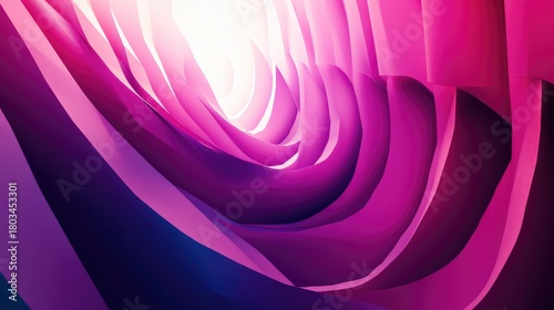 Fototapeta Naklejka Na Ścianę i Meble -  Abstract purple pink flowing light waves background