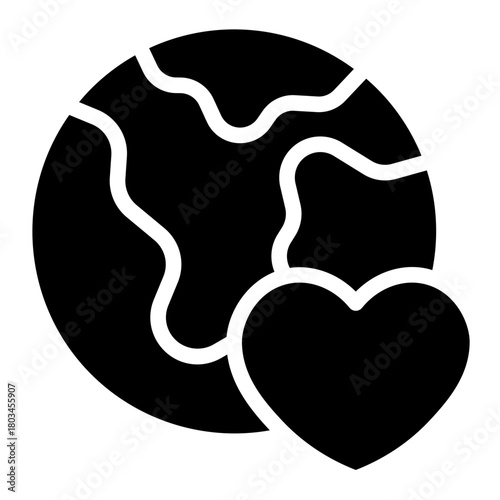 Peace religionin icon glyph style vector