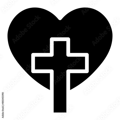 Peace religion  icon glyph style vector