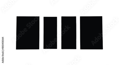 Black flag logo, a symbol of anarchy and punk rock