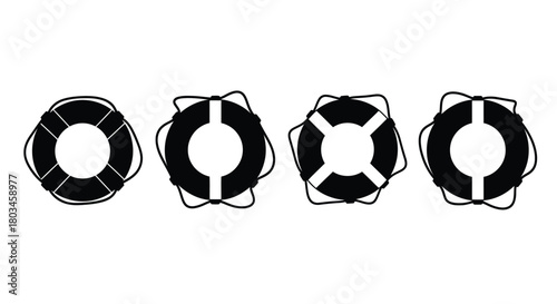 Collection of life buoy icons