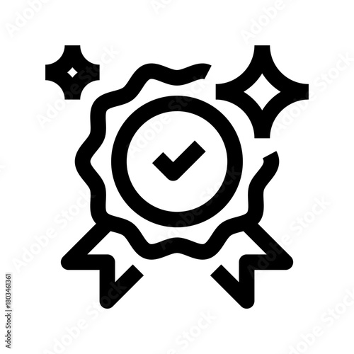 License Line Icon, Outline Symbol for Permission Approval, Legal Certification, User Authorization, Document Validation, and Compliance Requirement. Vector Sign Icon.