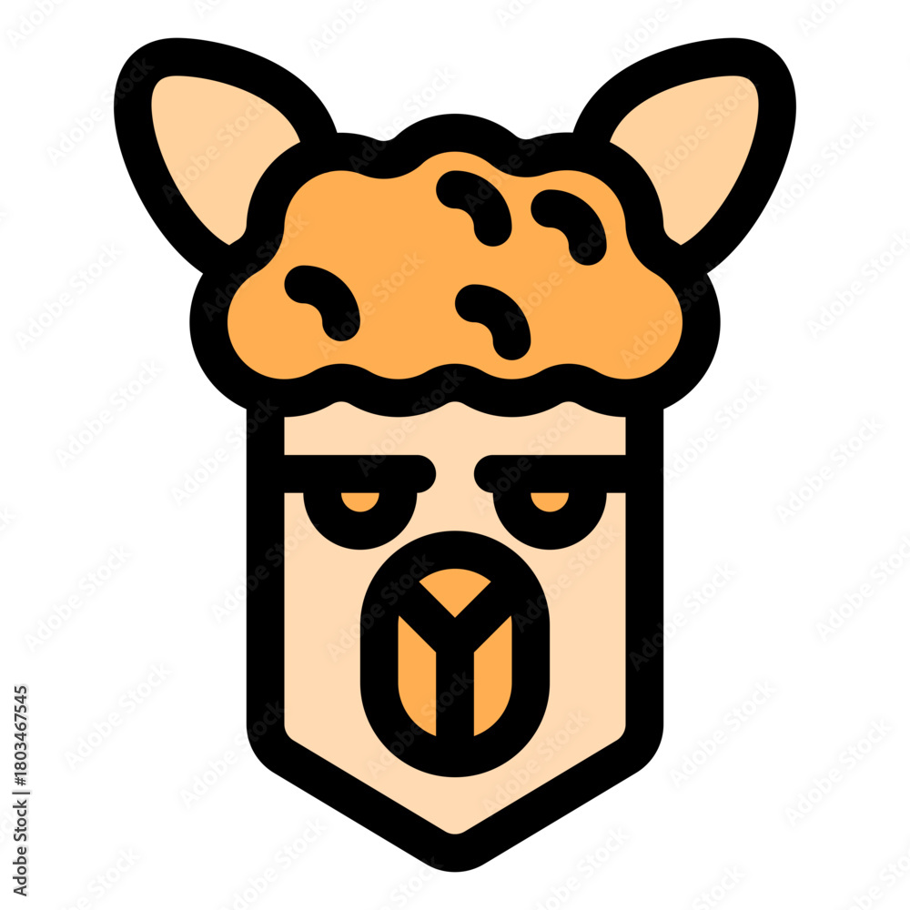 Obraz premium Alpaca icon