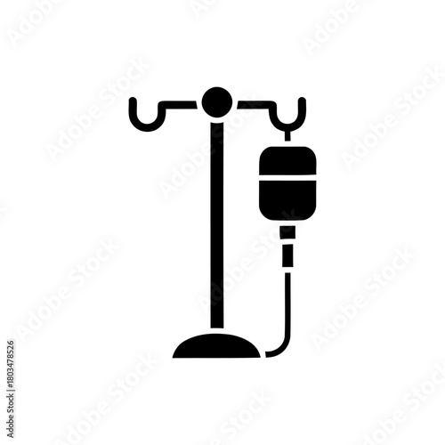 Simple IV Drip Icon – Medical Infusion Symbol in Minimal Style