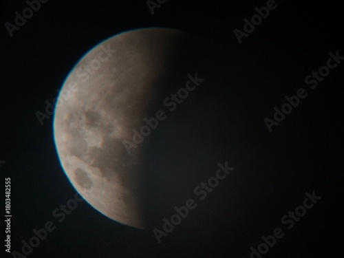 Full Moon Close-Up in space