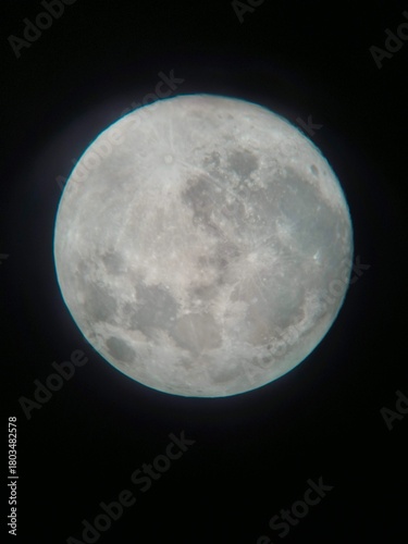Full Moon Close-Up in space