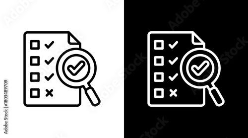 Inspection With Icon Set Design