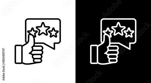 Review With Icon Set Design