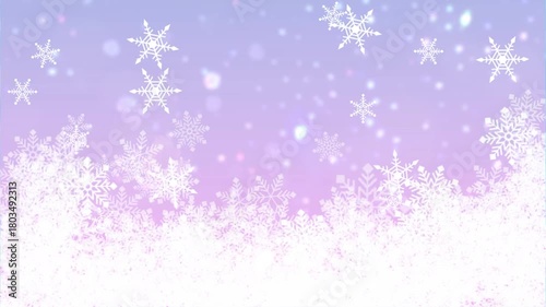 Snow flake, background,animation loop