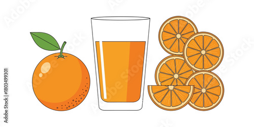 Orange Juice Delight Fresh Citrus and Refreshing Beverages, Perfect for Breakfast or Any Time of Day