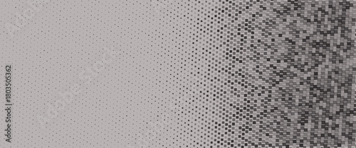 Abstract halftone dotted background. Monochrome pattern with square.