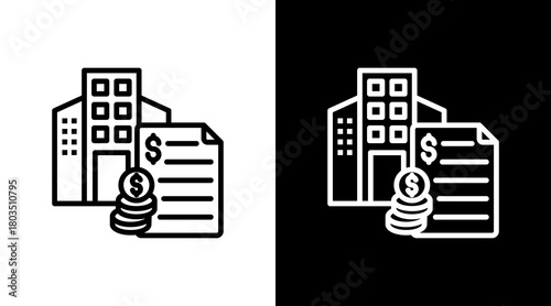 Corporate Finance With Icon Set Design